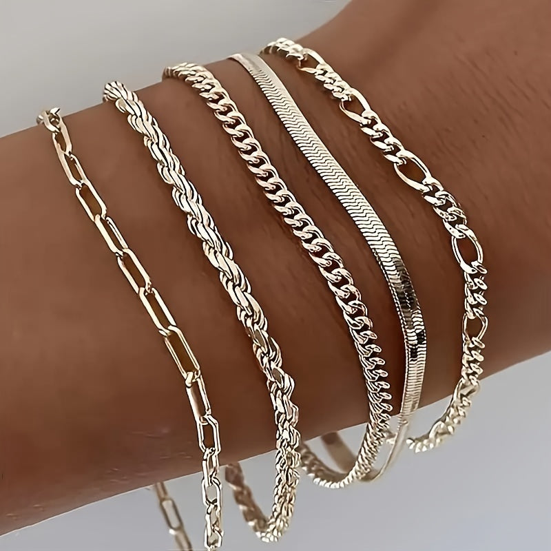 1pc 925 Sterling Silver Cuban Chain Bracelet Simple Style Elegant Hand Chain Bracelet